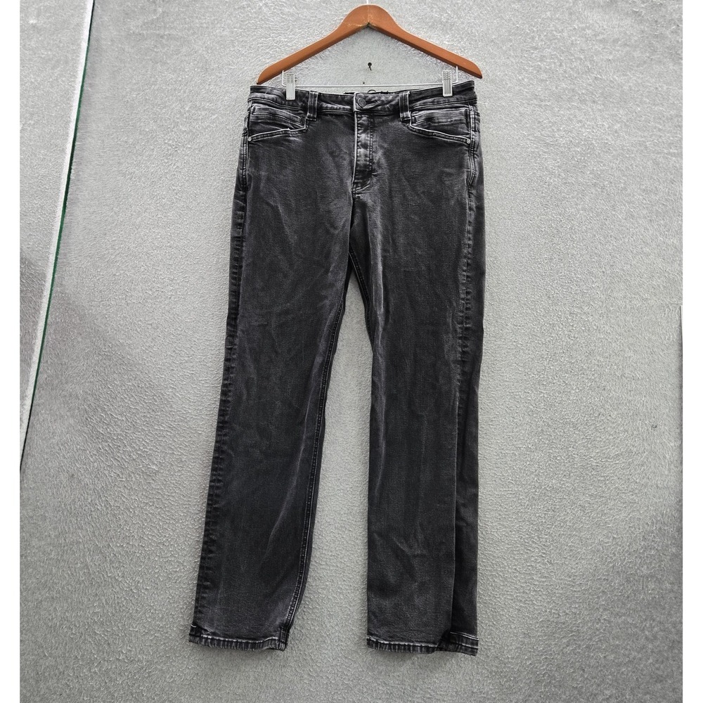 LAPG Men Jeans 34X32 Gray Denim Terrain Flex Fit Straight Mid Rise 29" Inseam